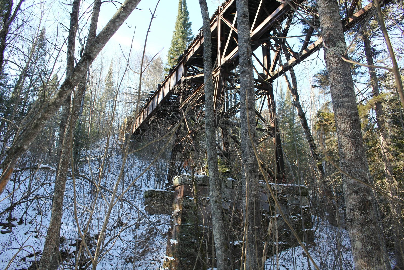Looking south